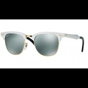 Authentic silver and gold club master raybans